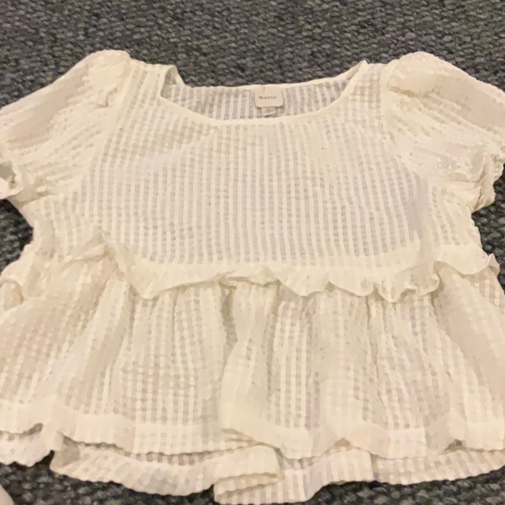 Anthropologie Maeve Babydoll Ruffled Top - Size XL